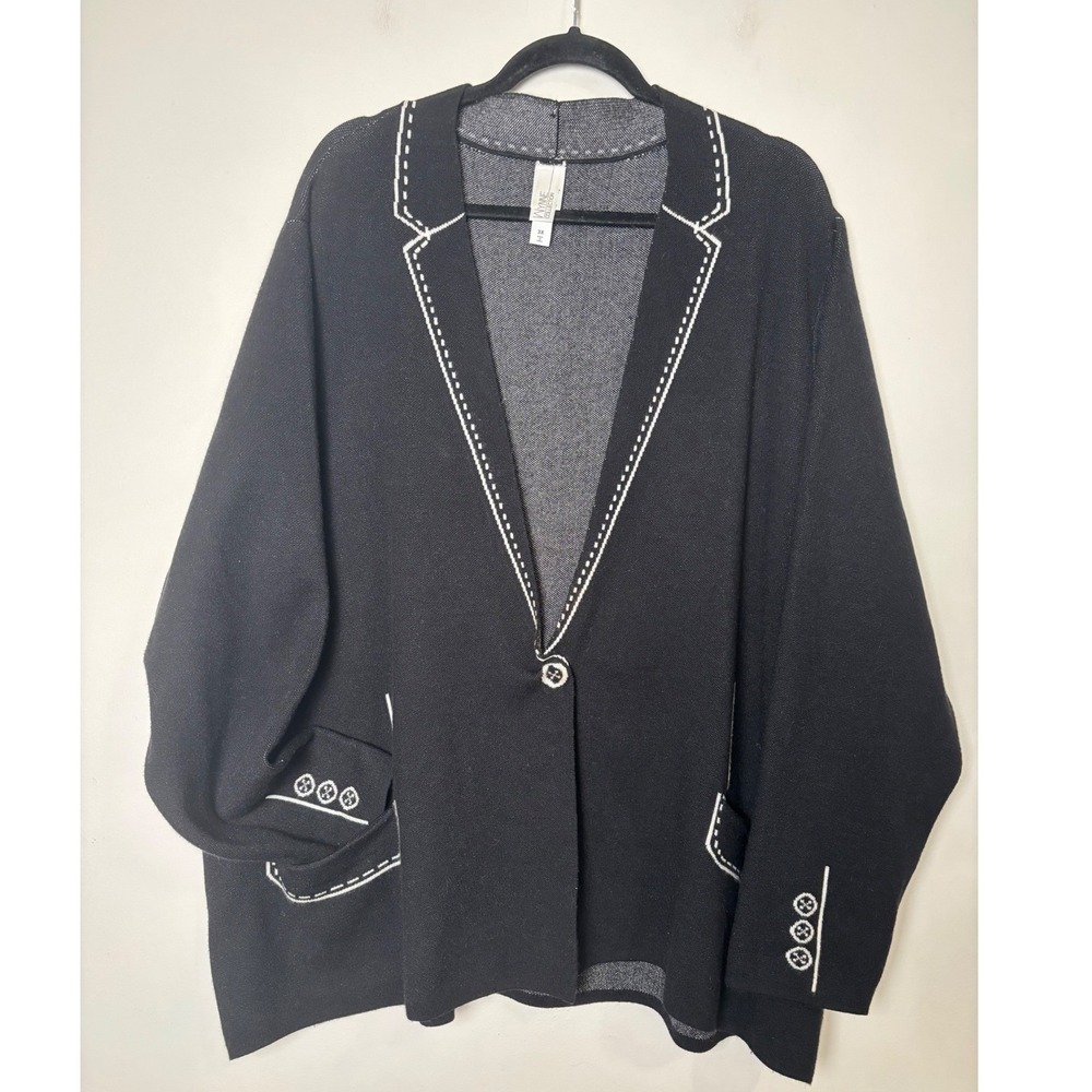 Wynne Collection Womens Blazer Cardigan‎ Sweater 3X Career Office Casual Cozy